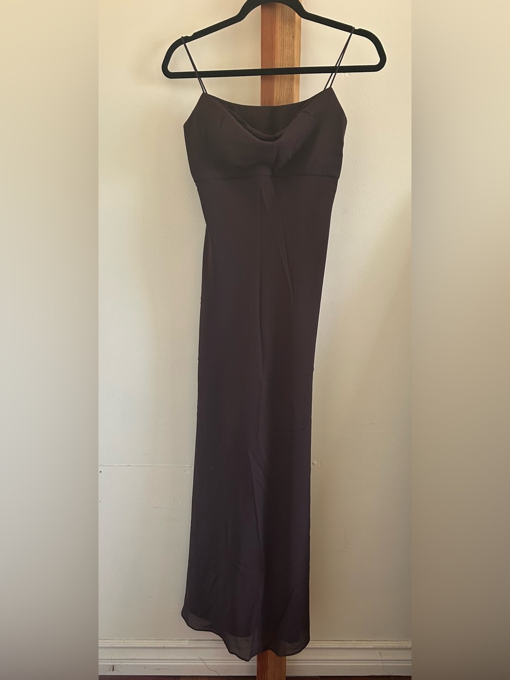 Michaelangelo Dark Brown Slip Maxi Dress